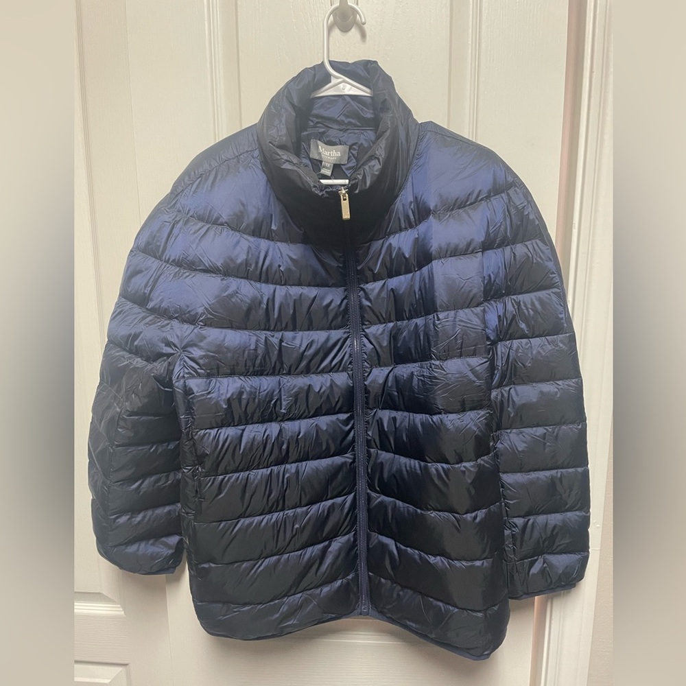 Martha Stewart Navy Puffer Jacket